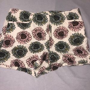 Floral mini shorts